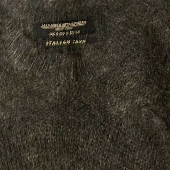 Allsaints | EUC Spitalfields Jumper Dress Size 2 Cold Shoulder Sweater - Picture 7 of 7